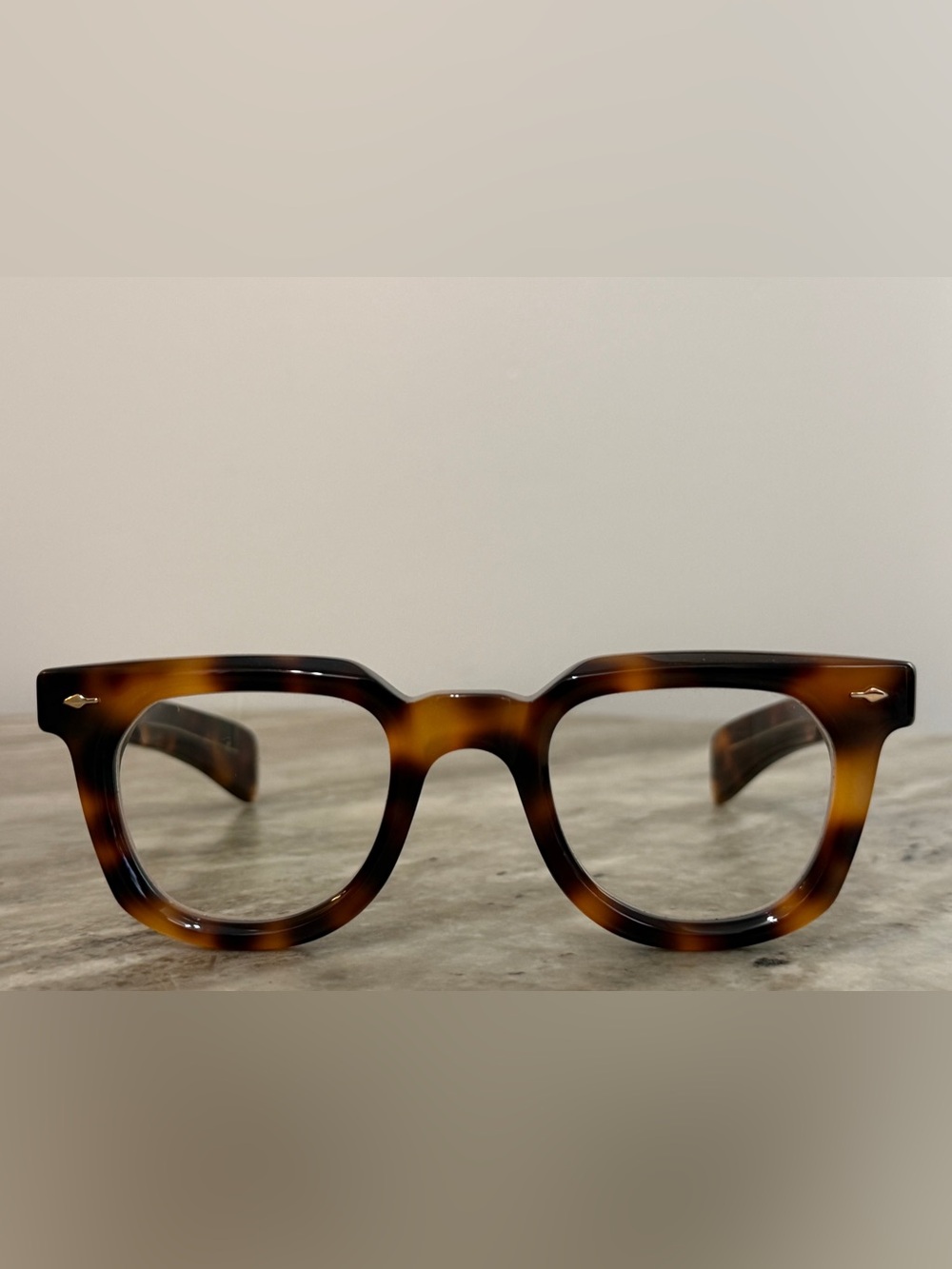 JACQUES MARIE MAGE VENDOME 47□25 Eyeglasses Frames Tortoise Shell Brown